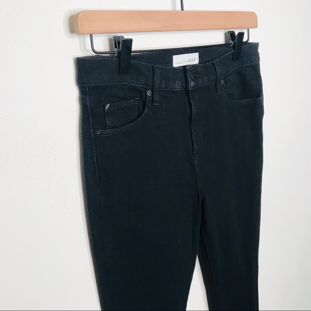 Loft High Rise Black Legging Skinny Jeans 6